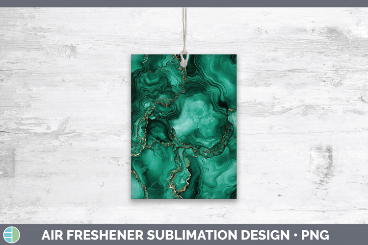 Gems Malachite Air Freshener Sublimation Car Freshener Desig
