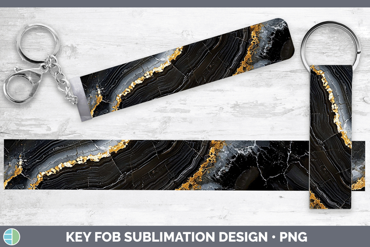 Gems Onyx Key Fob Sublimation Wristlet Designs