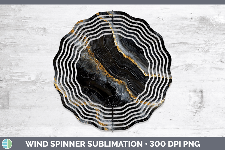 Gems Onyx Wind Spinner Sublimation Spinner Designs