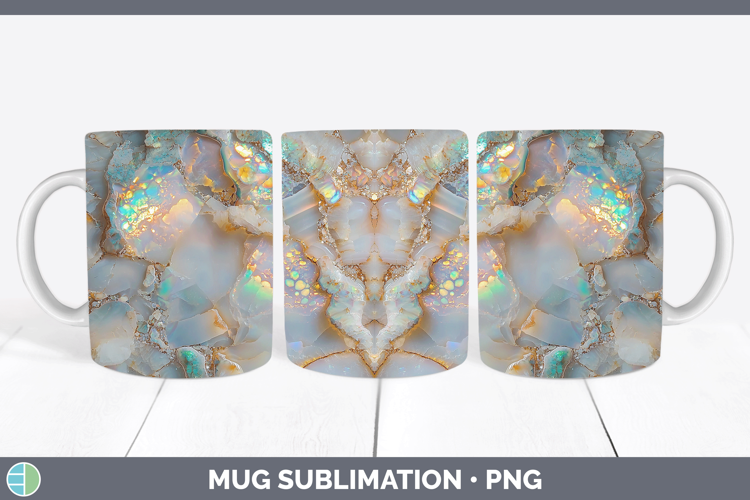 Gems Opal Mug Wrap Sublimation Coffee Cup Designs