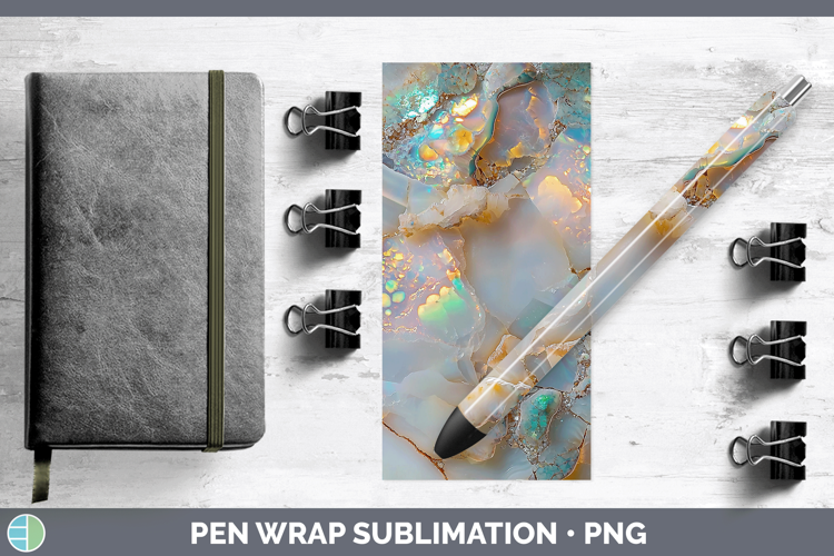 Gems Opal Pen Wrap Sublimation Pen Designs