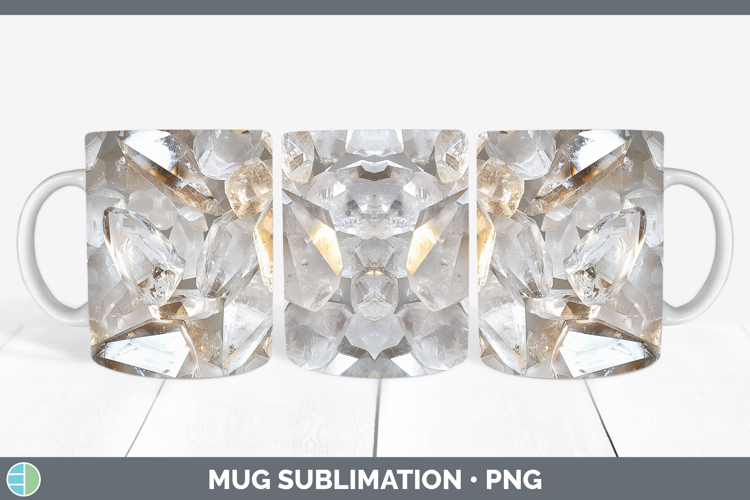 Gems Quartz Mug Wrap Sublimation Coffee Cup Designs