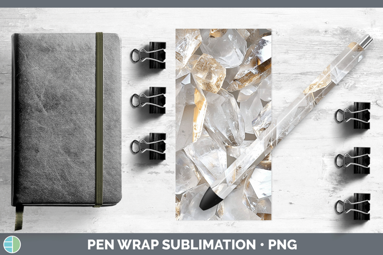 Gems Quartz Pen Wrap Sublimation Pen Designs