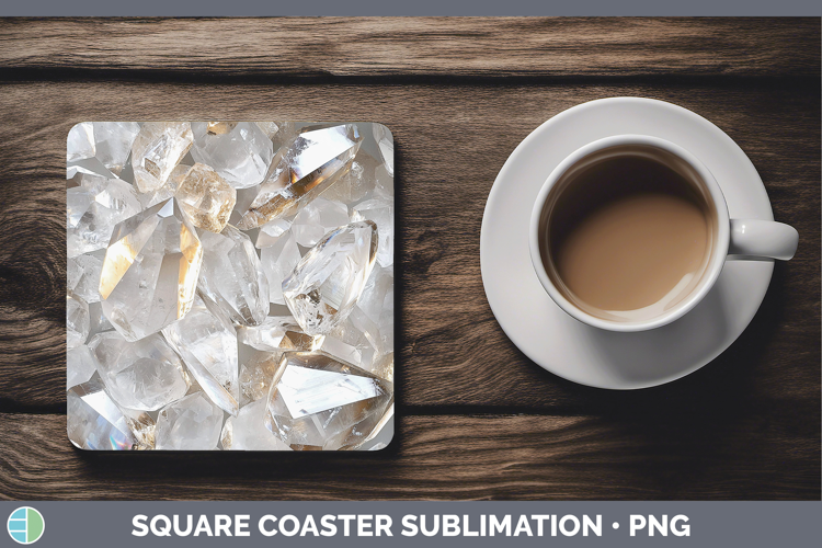 Gems Quartz Square Coaster Sublimation Coaster Designs
