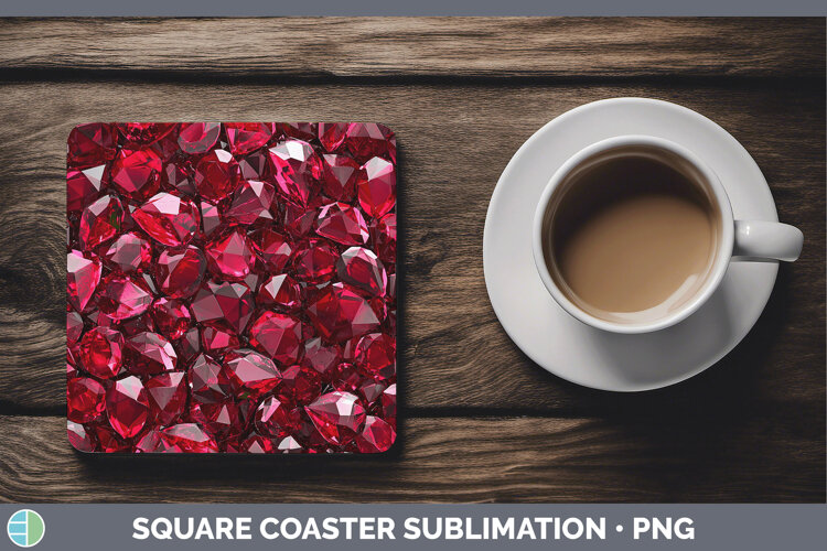 GorgeousGems Square Coaster design.