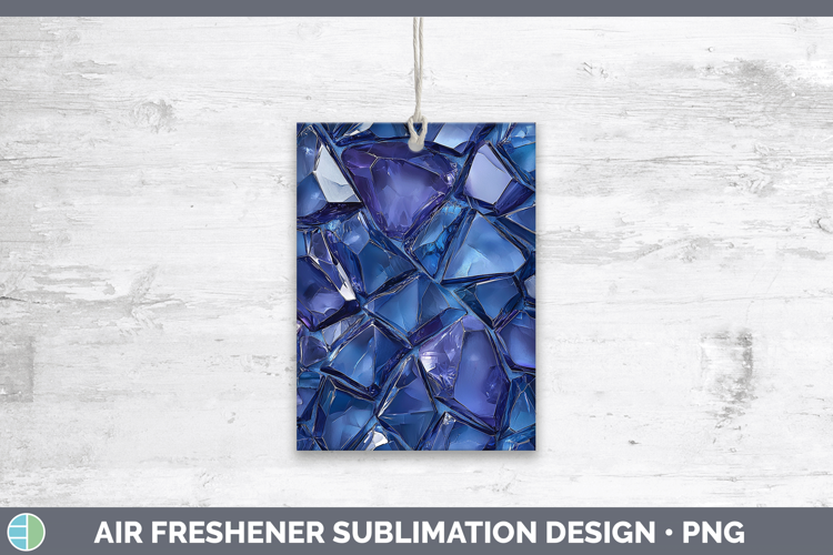 Gems Tanzanite Air Freshener Sublimation Car Freshener Desig