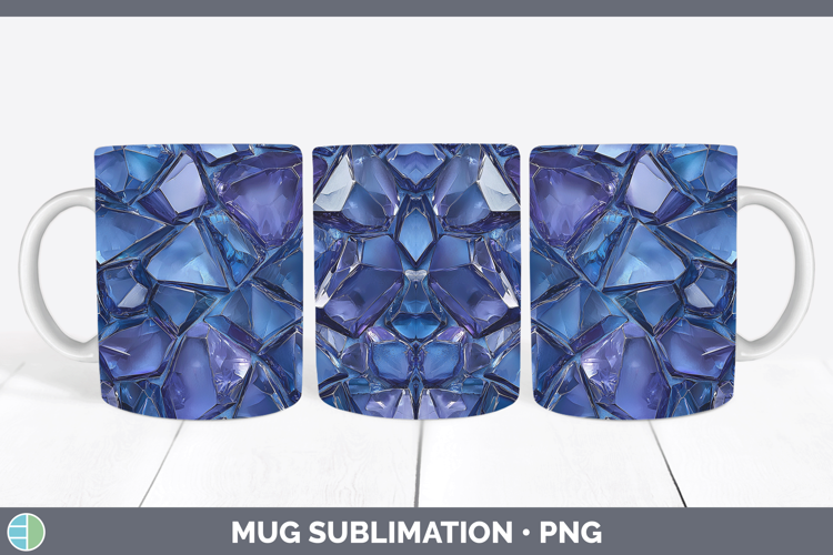 Gems Tanzanite Mug Wrap Sublimation Coffee Cup Designs