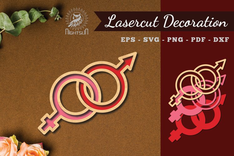 Gender Laser Cut Decoration example image 1