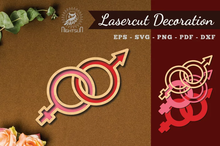 Gender Laser Cut Decoration