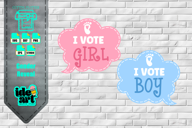 Gender reveal voting message