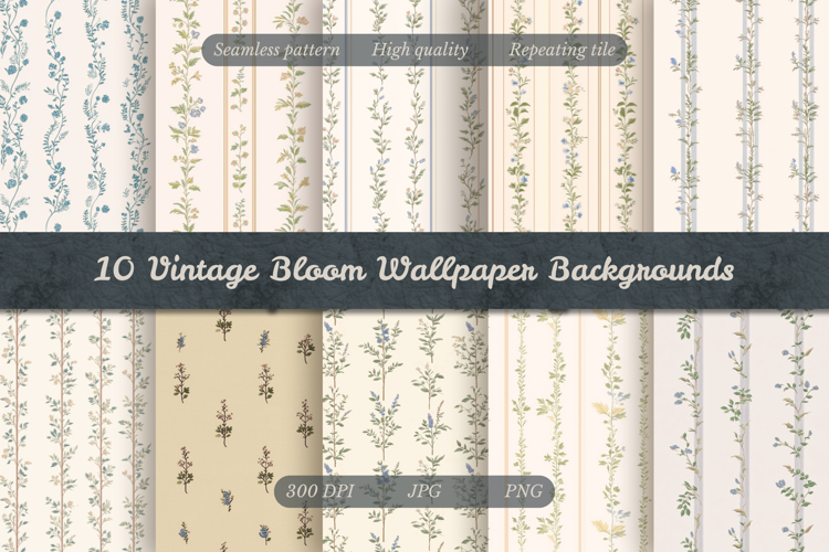 Vintage Bloom Wallpaper Backgrounds