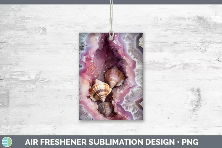 Geode 3D Seashell Air Freshener | Sublimation Car Freshener