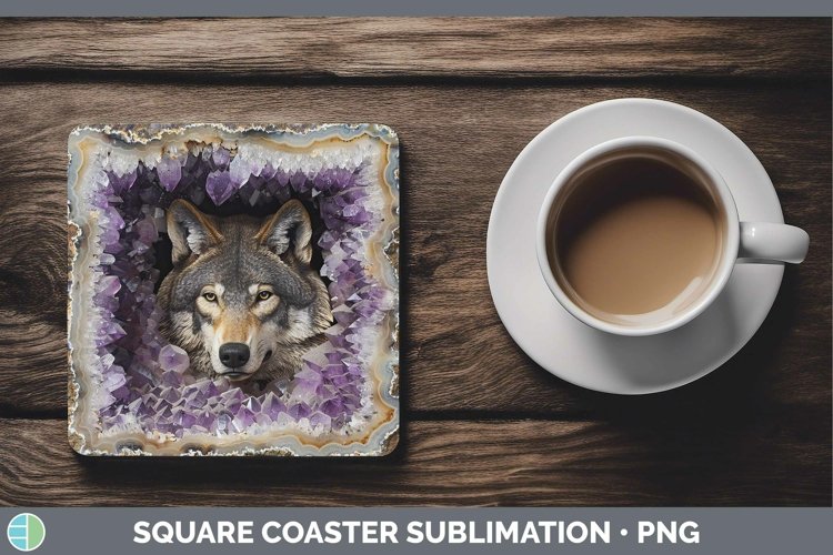 GorgeousGeode 3D Square Coaster design.