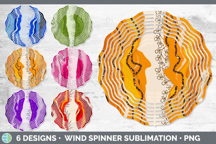Agate Wind Spinner | Sublimation Designs Bundle