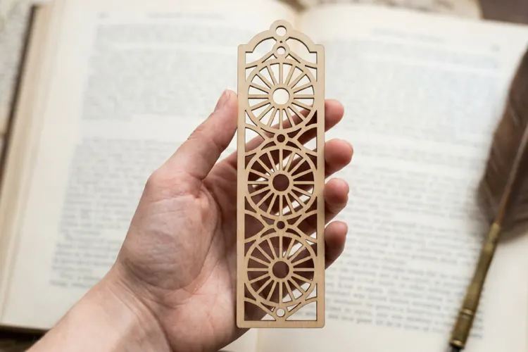 Geometric Circle Bookmark Laser Cut