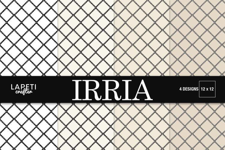 Geometric Digital Paper, Neutral Lattice Pattern Paper