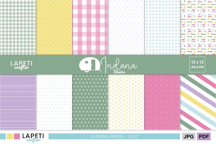 Geometric Digital Paper Pack
