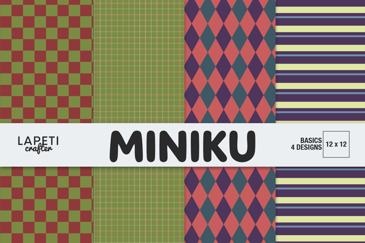 Geometric Digital Papers for Scrapbooking   Journaling