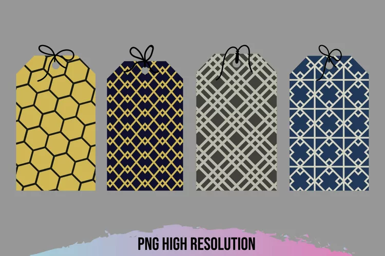 Geometric Shape Tags with Pattern