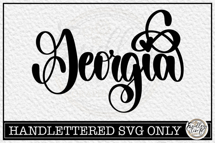 Georgia- Handlettered Name SVG Cut file