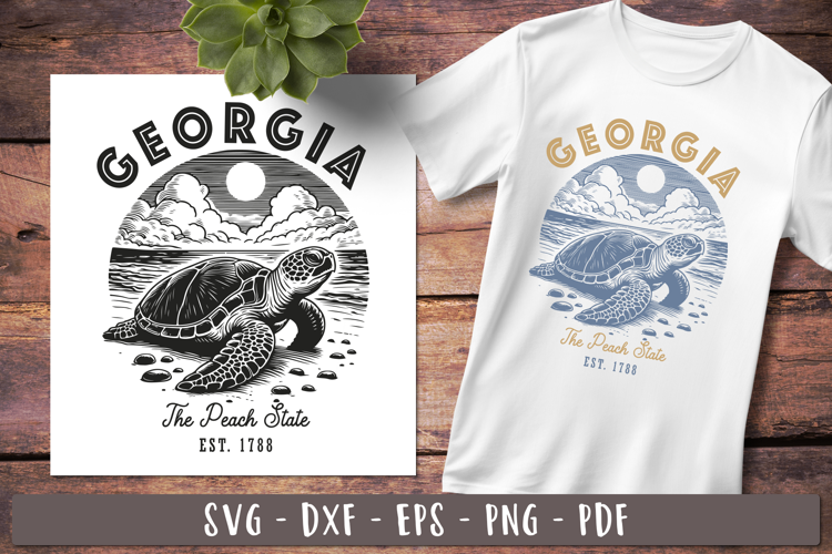 Georgia svg | Vintage United states design