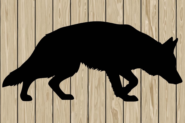 German shepherd stencil silhouette SVG