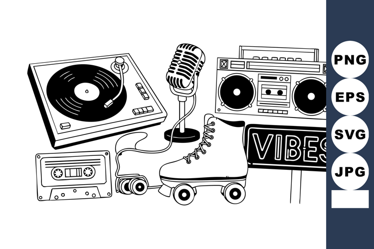 Boombox Clipart Image 7