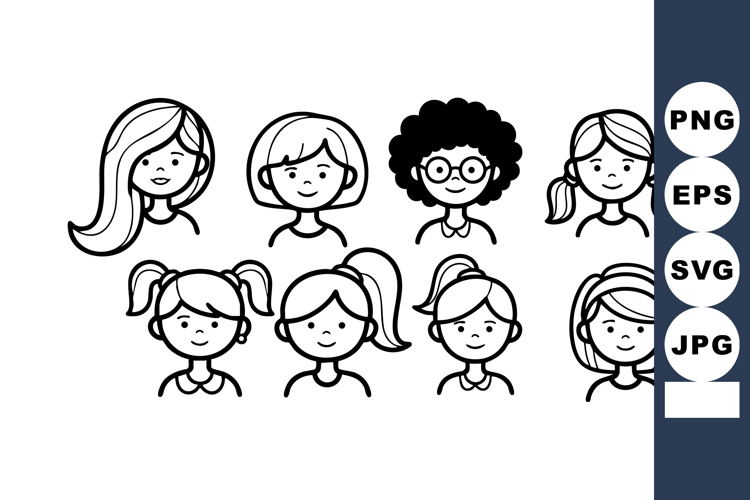 Ponytail Clipart