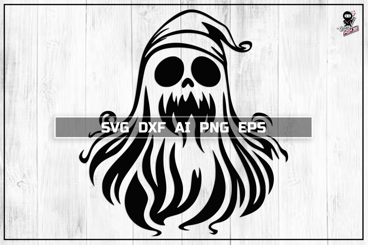 Ghost Trio SVG, Halloween Spooky Cut files PNG DXF