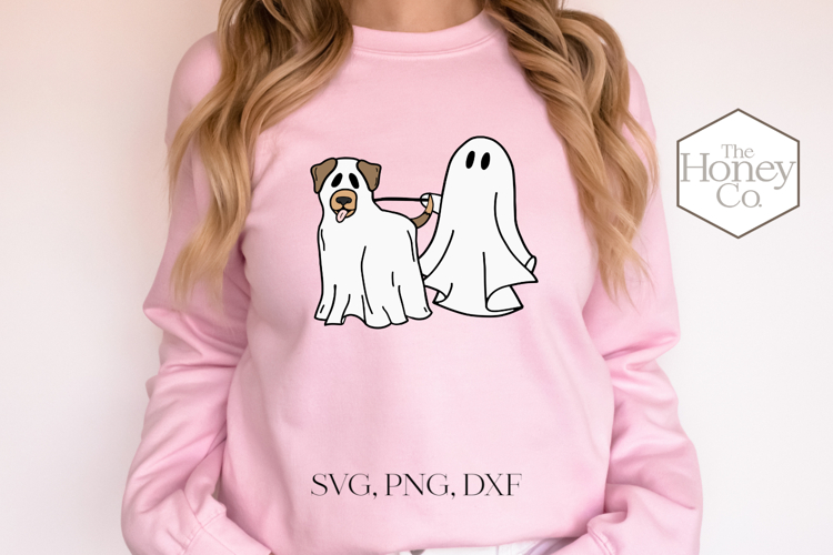 Ghost and Dog SVG | Halloween Ghost Dog SVG Sublimation