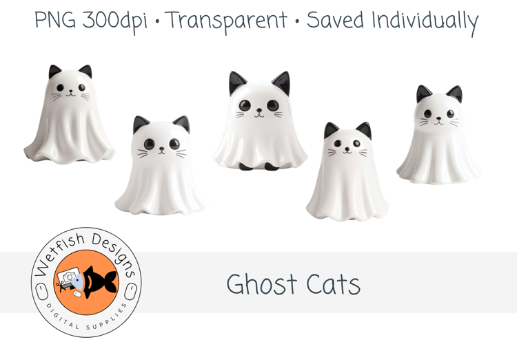 Halloween Ghost Cats