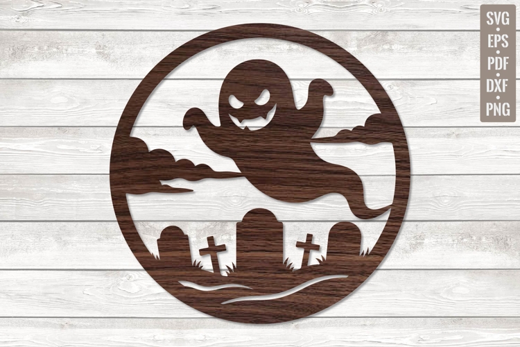 Ghost Graveyard Laser Cut SVG