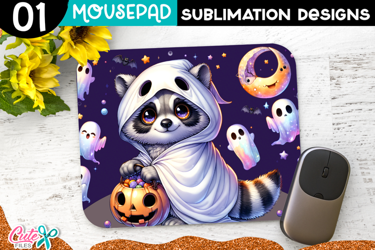 Ghost Halloween Mouse Pad Sublimation PNG