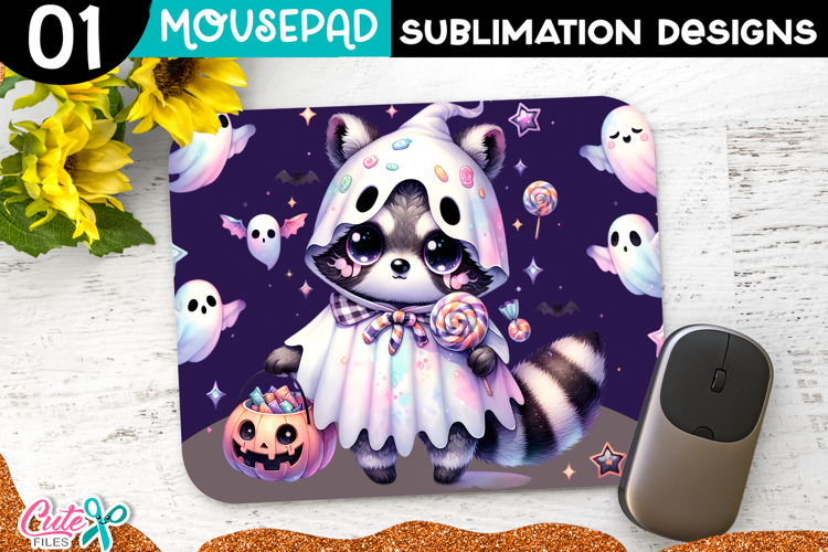 Ghost Halloween Mouse Pad Sublimation PNG