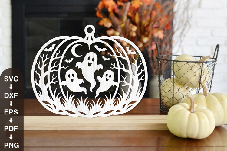 Ghost Halloween Pumpkin SVG