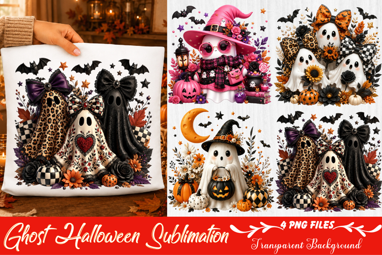 Ghost Halloween Sublimation PNG