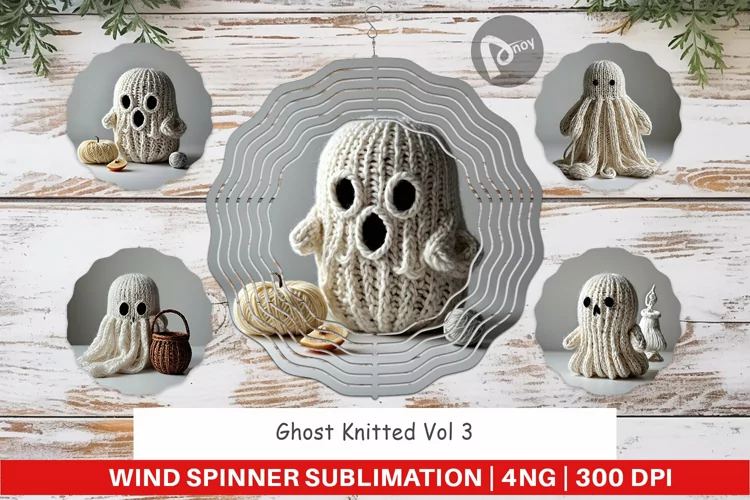 Wind Spinner Ghost Knitted
