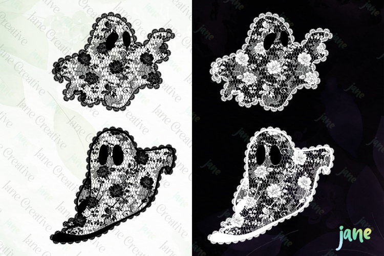 Ghost Lace Pattern PNG