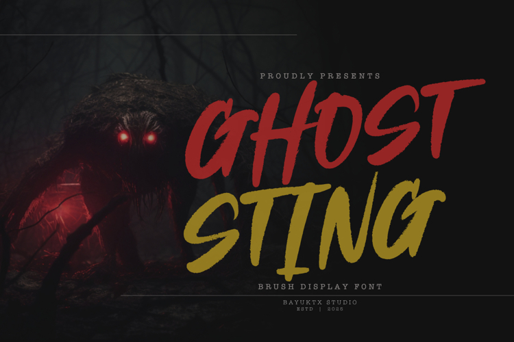 Ghost Sting - Brush Display Font