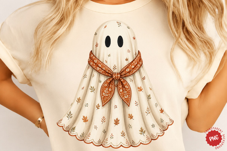Ghost With Scarf PNG