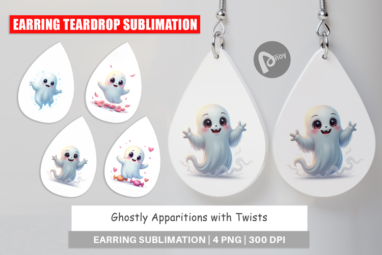 Earring Ghostly Apparitions with Twists