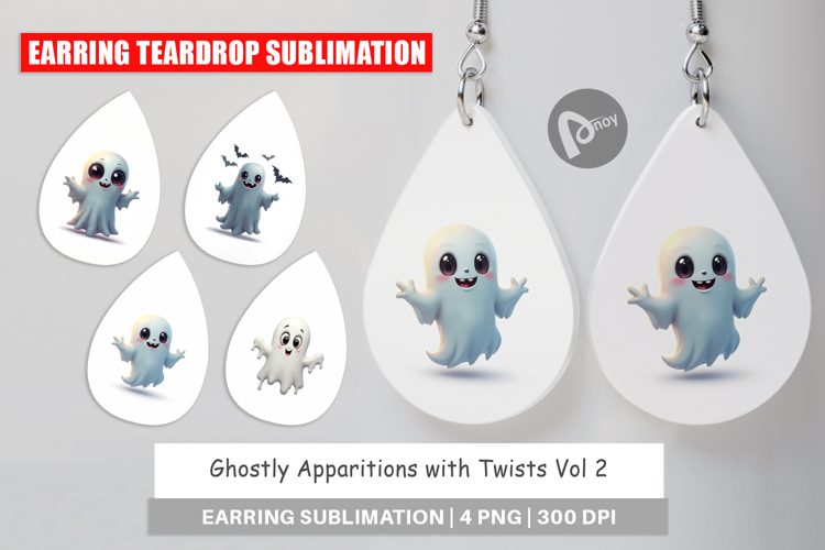 Earring Ghostly Apparitions with Twists