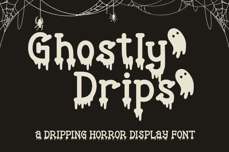 Ghostly Drips - A Halloween Dripping Font
