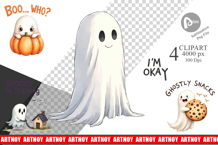 Ghostly Giggles Clipart