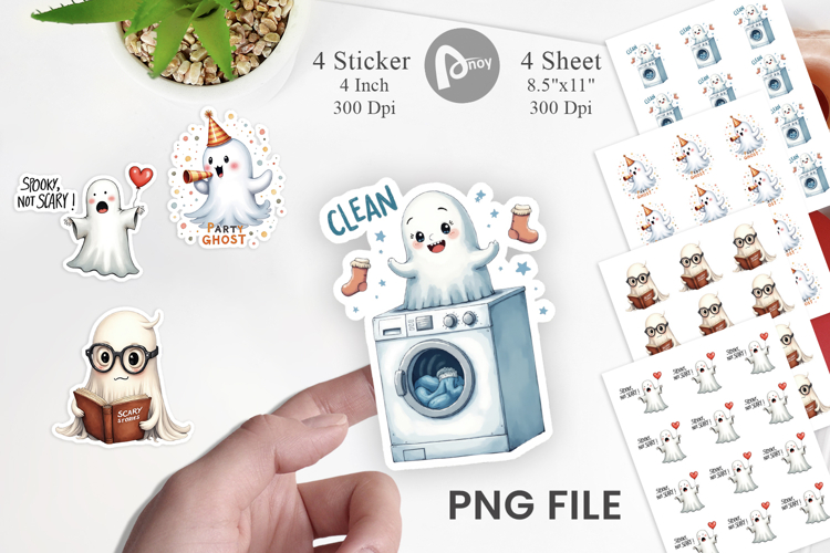 Ghostly Giggles Sticker