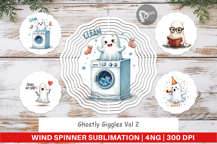 Ghostly Giggles Wind Spinner