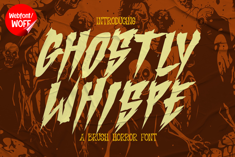 Ghostly Whispe | Halloween Horror Webfont for Spooky Design