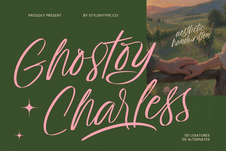 Ghostoy Charless Aesthetic Handwritten