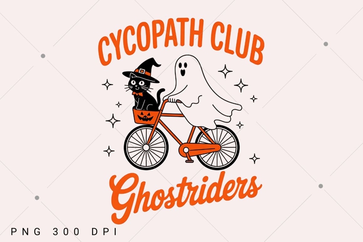 Ghostriders Club PNG, Spooky Season Halloween PNG