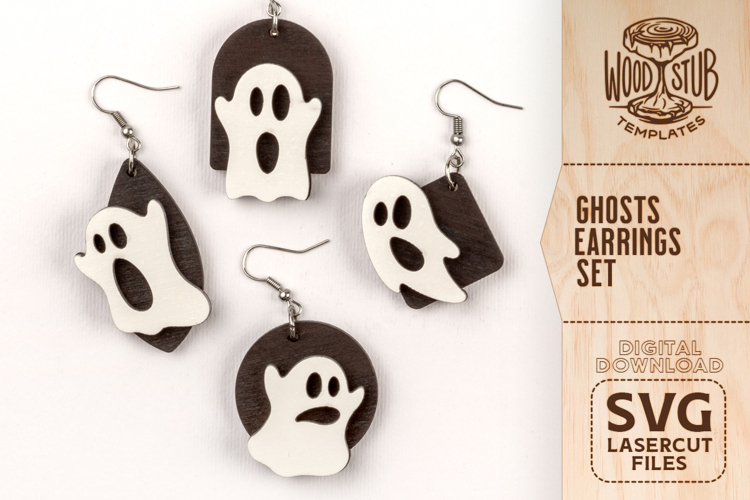 Halloween Earrings SVG, Earrings SVG, Halloween SVG
